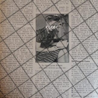 AFICHE RETRO IRMA WALKER PANINI, PRIMER PILOTO FEMENINA