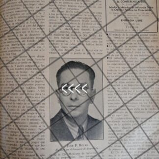AFICHE RETRO REPORTERO. JOSE F. ROJAS 1942