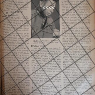 AFICHE RETRO GRAL. MIGUEL F. MARTINEZ Vs FELIX IRETA 1942