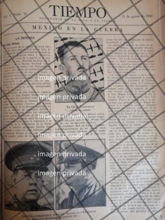 AFICHE RETRO LAZARO CARDENAS /Luis Alamillo Flores etc 1942