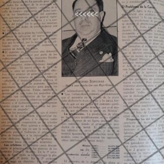 AFICHE RETRO ALFONSO ZORRIBAS Y LA PLATA MEXICANA 1942