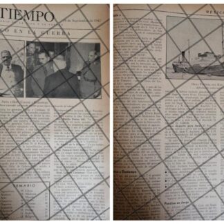 AFICHE RETRO HUNDIMIENTO DEL BUQUE AMATLAN 1942