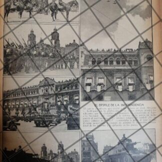 AFICHE RETRO DESFILE MILITAR 1942 MEXICO EN GUERRA