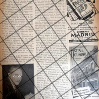 AFICHE RETRO ANTONIO CASTRO LEAL CANDIDATO R.A.E. 1942