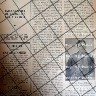 AFICHE RETRO. PABLO OHIGGINS Y OTROS DE NACIONALIZAN. 1942