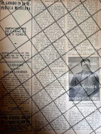 AFICHE RETRO. PABLO OHIGGINS Y OTROS DE NACIONALIZAN. 1942