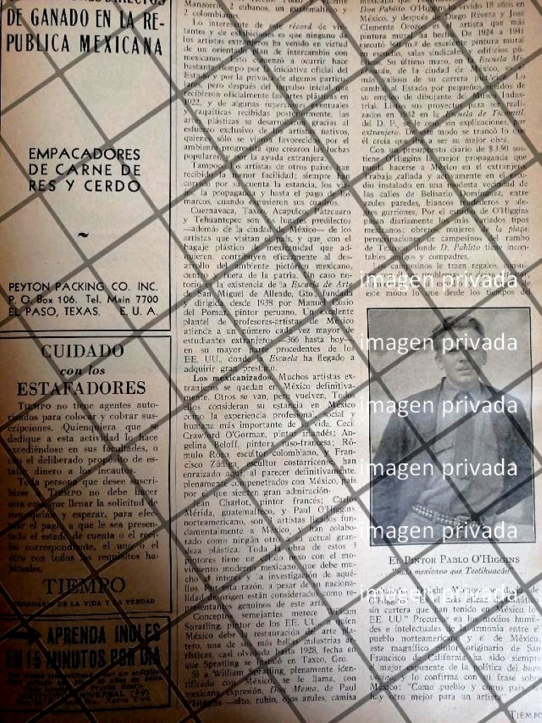 AFICHE RETRO. PABLO OHIGGINS Y OTROS DE NACIONALIZAN. 1942