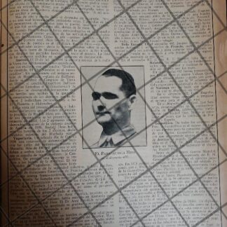 AFICHE RETRO. LOS CRIMENES DEL NAZI RUDOLF HESS 1942