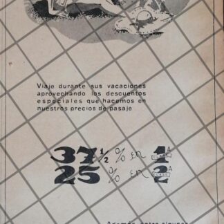 CARTEL ANTIGUO FERROCARRILES NACIONALES 1942 35