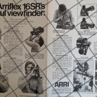 CARTEL PUBLICITARIO RETRO CAMARAS DE CINE ARRIFLEX 16SR. 1979