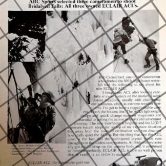 CARTEL PUBLICITARIO RETRO CAMARAS DE CINE ECLAIR ACL 1979