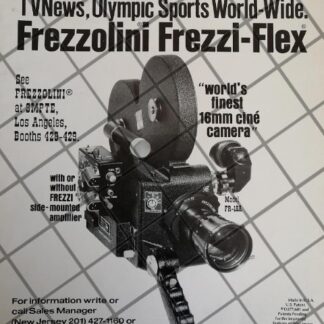 CARTEL PUBLICITARIO RETRO CAMARA DE CINE FREZZOLINI 1979