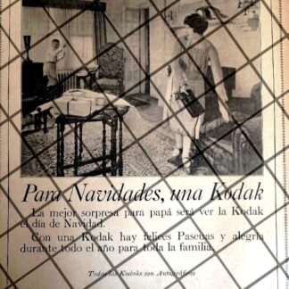 CARTEL PUBLICITARIO ANTIGUO CAMARAS KODAK 1928 -65