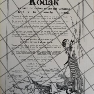 CARTEL PUBLICITARIO ANTIGUO KODAK 1913 -3