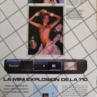 CARTEL PUBLICITARIO RETRO RICHARD FEGLEY Y CAMARAS VIVITAR 1980s