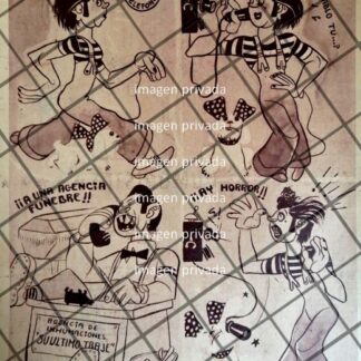 PROFETICA CARICATURA RETRO. POR JOSE GONZALO BECERRA 1946