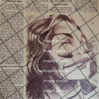 CARICATURA ANTIGUA. ANDREA PALMA. POR GONZALO BECERRA 1946