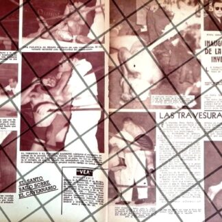 AFICHE RETRO LUCHA LIBRE EL SANTO Vs CAVERNARIO ETC -56