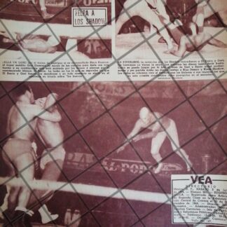 AFICHE RETRO LUCHA LIBRE EL SANTO Vs BLACK SHADOW ETC -54