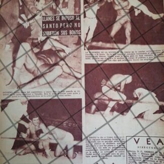 AFICHE RETRO LUCHA LIBRE EL SANTO Vs ENRIQUE YAÑEZ ETC -53