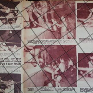 AFICHE RETRO LUCHA LIBRE TARZAN LOPEZ, BLACK SHADOW ETC -49