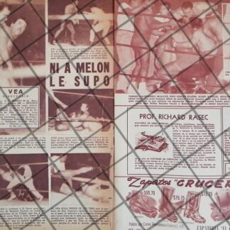 AFICHE RETRO LUCHA LIBRE EL SANTO, GORI GUERRERO ETC -45