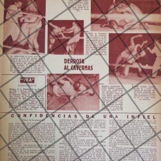 AFICHE RETRO LUCHA LIBRE CAVERNARIO GALINDO Y OTROS -44