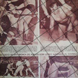 AFICHE RETRO LUCHA LIBRE CAVERNARIO GALINDO Vs GORI GUERRERO 41