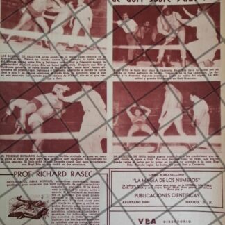 AFICHE RETRO LUCHA LIBRE, GORI GUERRERO Vs SUGI SITO 1954