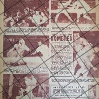 AFICHE RETRO LUCHA LIBRE, TONY BORNE Vs TARZAN LOPEZ Y MAS