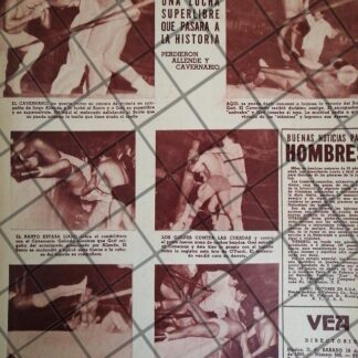 AFICHE RETRO LUCHA LIBRE, CAVERNARIO, EL SANTO, GORI GUERRERO