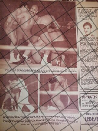 AFICHE RETRO LUCHA LIBRE, TARZAN LOPEZ, VERDUGO, CAVERNARIO ETC