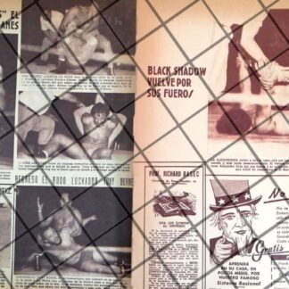 AFICHE RETRO LUCHA LIBRE, EL SANTO vs ENRIQUE YAÑEZ ETC 27