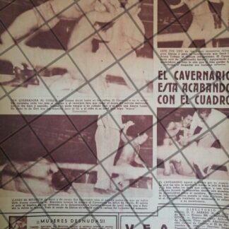 AFICHE RETRO LUCHA LIBRE, CAVERNARIO GALINDO Vs VARIOS