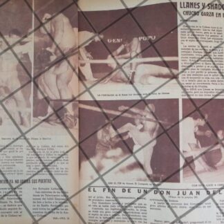 AFICHE RETRO LUCHA LIBRE, EL SANTO VS ENRIQUE YAÑEZ Y OROS