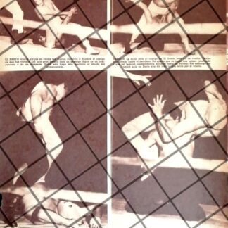 AFICHE RETRO LUCHADOR EL SANTO Vs BLACK SHADOW 1954