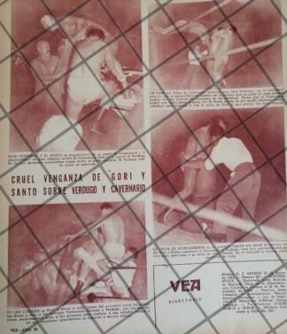 AFICHE RETRO LUCHADOR EL SANTO , GORI GUERRERO Y OTROS