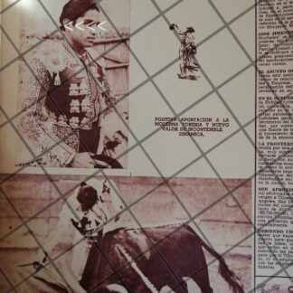 AFICHE ANTIGUO TORERO EMILIO ORTUÑO /JUMILLANO 1954 4