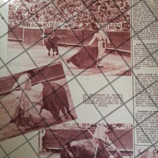 AFICHE ANTIGUO JORGE LUIS BERNAL 1954 4