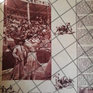 AFICHE ANTIGUO INICIOS DEL TORERO RUBEN SALAZAR 1953 3