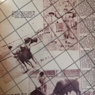 AFICHE ANTIGUO INICIOS DEL TORERO JESUS SALCEDO 1954 2