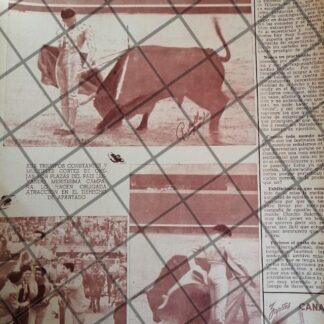 AFICHE ANTIGUO INICIOS DEL TORERO GUILLERMO CARVAJAL JR. 1953 3