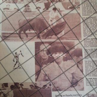 AFICHE ANTIGUO TORERO RUBEN ROJAS EL JAROCHO 1954