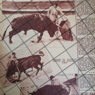 AFICHE ANTIGUO TORERO JESUS GRACIA PINA 1954 4
