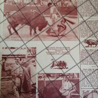 AFICHE ANTIGUO TORERO JOSE MARIA MARTORELL EN MEXICO 1954