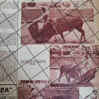 AFICHE ANTIGUO EL TORERO JOAQUIN MARQUES EN MEXICO 1954