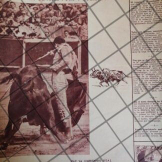 AFICHE ANTIGUO TORERO ALDO PADILLA 1954