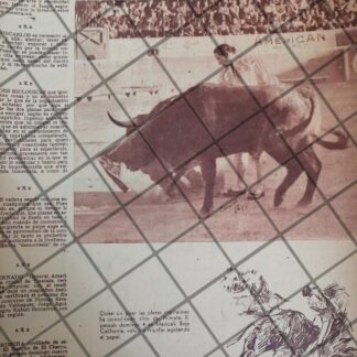 AFICHE ANTIGUO TORERO JESUS GRACIA PINA 1954 2