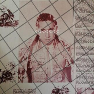 AFICHE ANTIGUO TORERO JESUS GRACIA PINA 1954