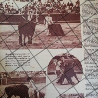 AFICHE ANTIGUO INICIOS DEL TORERO JESUS FLORES QUINTERO. 1953